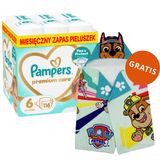 Pampers Premium Care 6 (13-18 kg), pieluchy, 116 sztuk + ręcznik-pelerynka Psi Patrol gratis - miniaturka zdjęcia produktu