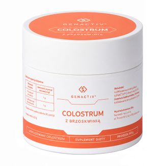 Genactiv Colostrum z Brzoskwinią, proszek, 60 g - zdjęcie produktu
