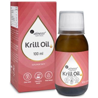 Aliness Krill Oil Omega 3 z Astaksantyną, 100 ml - zdjęcie produktu