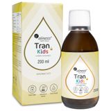 Aliness Tran Kids + Witamina A 400 µg, smak cytrynowy, od 3 lat, 200 ml USZKODZONE OPAKOWANIE - miniaturka zdjęcia produktu