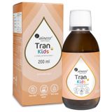Aliness Tran Kids + Witamina A 400 µg, smak pomarańczowy, 200 ml - miniaturka zdjęcia produktu