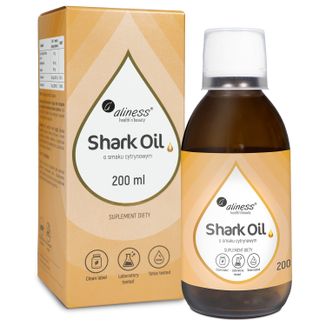 Aliness Shark Oil + Witamina A + D3, smak cytrynowy, 200 ml - zdjęcie produktu