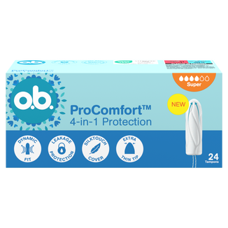 O.B. ProComfort Super, tampony higieniczne, 24 sztuki - zdjęcie produktu
