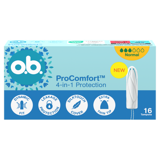O.B. ProComfort Normal, tampony higieniczne, 16 sztuk - zdjęcie produktu