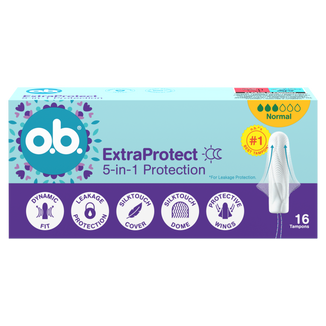 O.B. ExtraProtect Normal, tampony higieniczne, 16 sztuk - zdjęcie produktu