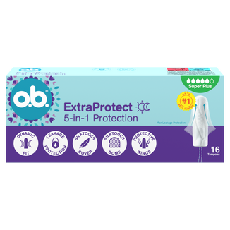 O.B. ExtraProtect Super Plus, tampony higieniczne, 16 sztuk O.B. ExtraProtect Super Plus, tampony higieniczne, 16 sztuk - zdjęcie produktu
