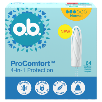 O.B. ProComfort Normal, tampony higieniczne, 64 sztuki O.B. ProComfort Normal, tampony higieniczne, 64 sztuki - zdjęcie produktu