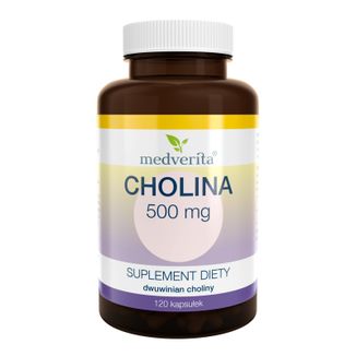 Medverita Cholina 500 mg, 120 kapsułek - zdjęcie produktu