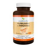 Medverita Kurkumina + Piperyna, 120 kapsułek - miniaturka zdjęcia produktu