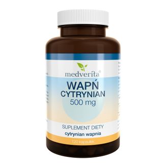 Medverita Wapń cytrynian, 120 kapsułek - zdjęcie produktu