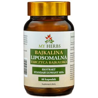 My Herbs Liposomalna Bajkalina Tarczyca Bajkalska, 60 kapsułek My Herbs Liposomalna Bajkalina Tarczyca Bajkalska, 60 kapsułek - zdjęcie produktu