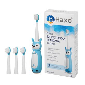 Haxe Sorino HX705, szczoteczka soniczna dla dzieci, niebieska, 1 sztuka - zdjęcie produktu