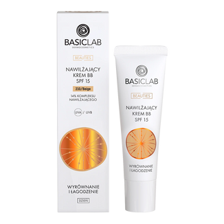 BasicLab Beauties, nawilżający krem BB, 210/beige, SPF 15, 33 ml - zdjęcie produktu