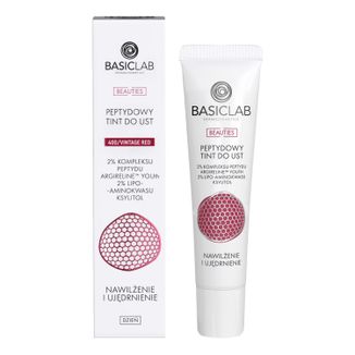 BasicLab Beauties 400/vintage red, peptydowy tint do ust, 15 ml - zdjęcie produktu