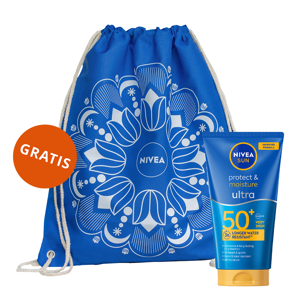 Nivea Nivea Sun Protect & Moisture Ultra, nawilżający balsam do opalania, wodoodporny, SPF 50+, 150 ml + plecak plażowy gratis — Inhaltsstoffe und Bewertung