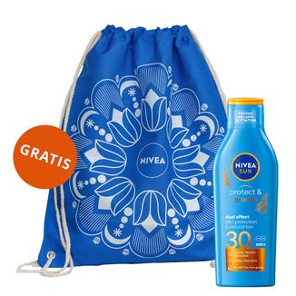 Nivea Sun Protect & Bronze, balsam do opalania aktywujący naturalną opaleniznę, SPF 30, 200 ml + plecak plażowy gratis - zdjęcie produktu