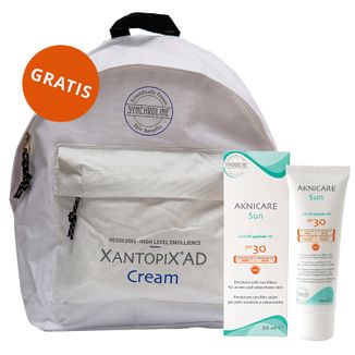 Synchroline Aknicare Sun, emulsja do twarzy, skóra tłusta i trądzikowa, SPF 30, 50 ml + plecak gratis Synchroline Aknicare Sun, emulsja do twarzy, skóra tłusta i trądzikowa, SPF 30, 50 ml + plecak gratis - zdjęcie produktu
