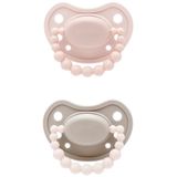 Luu Kids x HelloKejti, smoczek uspokajający, 3-6 miesięcy, pozycjonujący, silikonowy, Hello Baby, 2 sztuki - miniaturka zdjęcia produktu