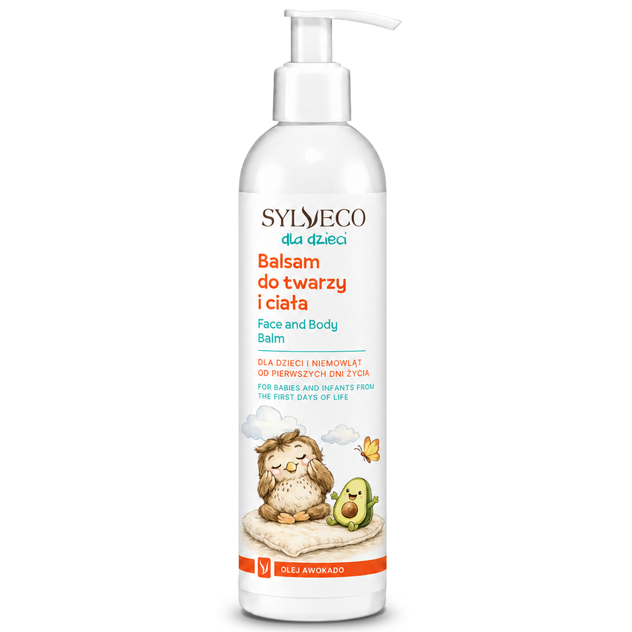 Nieznana Sylveco Dla Dzieci, balsam do twarzy i ciała, olej awokado, 300 ml