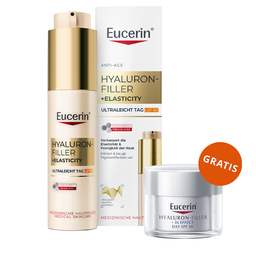Набор Eucerin Hyaluron-Filler + Elasticity: дневной крем SPF 50 50 мл и дневной крем SPF 30 20 мл