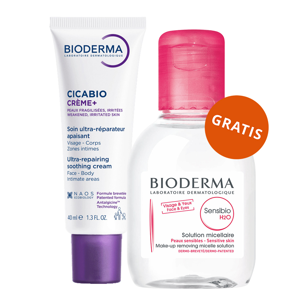 Bioderma Bioderma Cicabio Creme+, krem naprawczo-kojący, 40 ml + woda micelarna, skóra wrażliwa, 100 ml gratis — Inhaltsstoffe und Bewertung