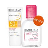 Bioderma Photoderm AR, ochronny krem tonujący, skóra wrażliwa z tendencją do zaczerwienień, SPF 50+, 30 ml + woda micelarna, skóra wrażliwa, 100 ml gratis - miniaturka zdjęcia produktu