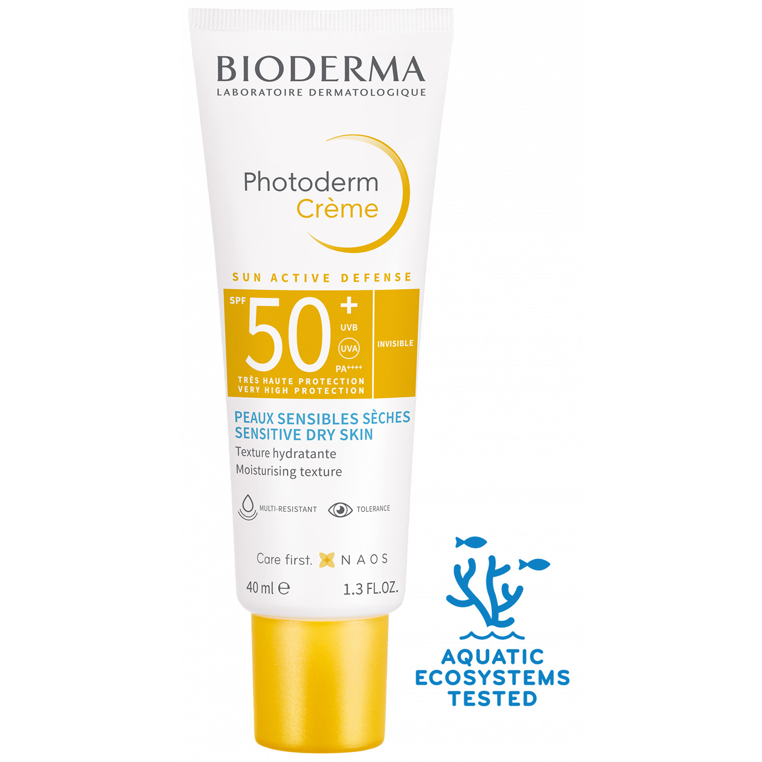 Набор Bioderma: солнцезащитный крем для лица Photoderm Creme SPF 50+ 40 мл и мицеллярная вода 100 мл, для сухой кожи — фото 4