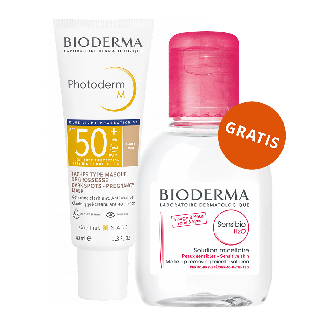 Bioderma Bioderma Photoderm M, ochronny krem do skóry z tendencją do przebarwień, jasny, SPF 50+, 40 ml + woda micelarna, skóra wrażliwa, 100 ml gratis — Inhaltsstoffe und Bewertung