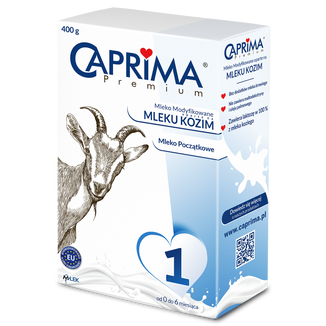 Caprima Premium 1, mleko początkowe oparte na mleku kozim, od urodzenia, 400 g - zdjęcie produktu