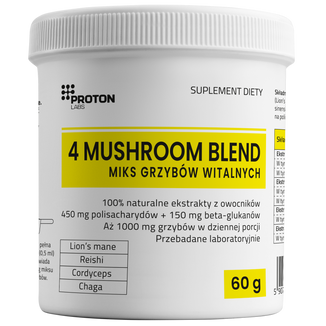 Proton Labs 4 Mushroom Blend, 60 g - zdjęcie produktu