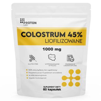 Proton Labs Colostrum 45% IG, 60 kapsułek - zdjęcie produktu