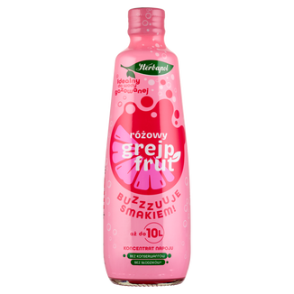 Herbapol Koncentrat napoju, różowy grejpfrut, 405 ml Herbapol Koncentrat napoju, różowy grejpfrut, 405 ml - zdjęcie produktu
