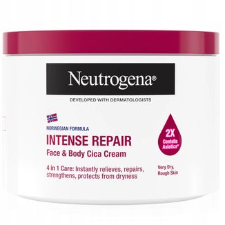 Neutrogena Formuła Norweska, intensywnie regenerujący krem do ciała, twarzy i dłoni z CICA, 400 ml - zdjęcie produktu