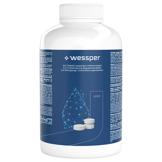 Wessper CleanOil, uniwersalne tabletki odtłuszczające do czyszczenia ekspresów, 200 sztuk - zdjęcie produktu