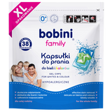 Bobini Family, kapsułki do prania do bieli i kolorów, od urodzenia, 38 sztuk - miniaturka zdjęcia produktu