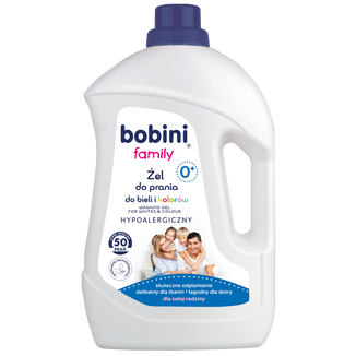 Bobini Family, hipoalergiczny żel do prania, od urodzenia, 2,5 l Bobini Family, hipoalergiczny żel do prania, od urodzenia, 2,5 l - zdjęcie produktu