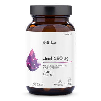 Aura Herbals Jod 150 µg PureSea, 90 kapsułek - zdjęcie produktu