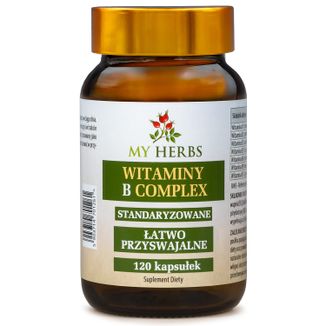 My Herbs Witaminy B Complex, 120 kapsułek My Herbs Witaminy B Complex, 120 kapsułek - zdjęcie produktu