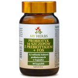My Herbs Probiotyk 16 szczepów z prebiotykiem + FOS, 60 kapsułek - miniaturka zdjęcia produktu