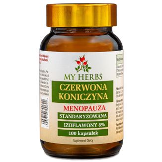 My Herbs Czerwona Koniczyna, 100 kapsułek My Herbs Czerwona Koniczyna, 100 kapsułek - zdjęcie produktu