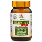 My Herbs Omega 3 Max, 60 kapsułek - miniaturka zdjęcia produktu