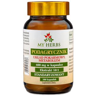 My Herbs Podagrycznik, 100 kapsułek My Herbs Podagrycznik, 100 kapsułek - zdjęcie produktu