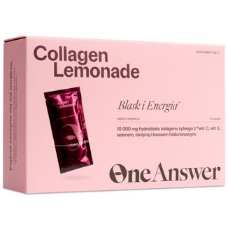 OneAnswer Collagen Lemonade, smak mango-marakuja, 30 saszetek - zdjęcie produktu