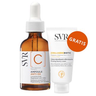 SVR Ampoule C, rozświetlające serum z witaminą C, 30 ml + ujędrniający krem z kolagenem, 15 ml gratis - zdjęcie produktu