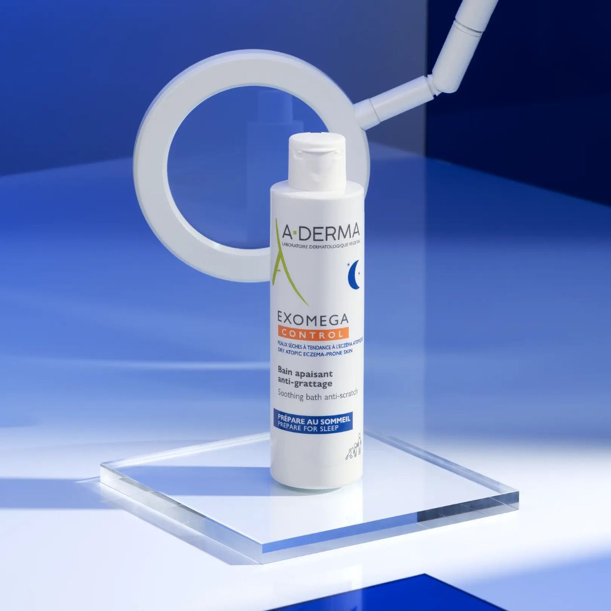 Набор A-Derma Exomega Control, средство для ванны 200 мл и ночной крем 400 мл, для сухой кожи, склонной к атопии — фото 3