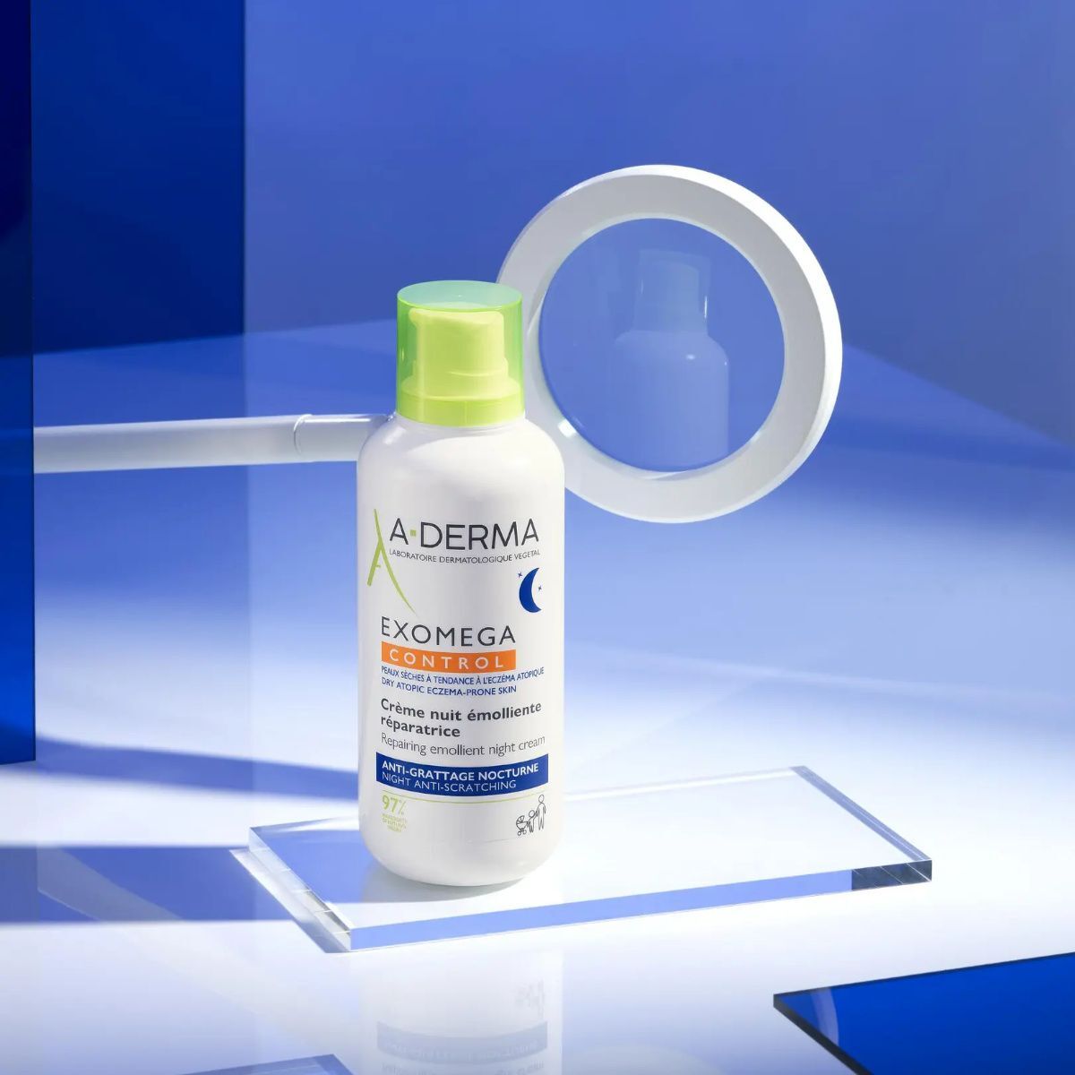 Набор A-Derma Exomega Control, средство для ванны 200 мл и ночной крем 400 мл, для сухой кожи, склонной к атопии — фото 6