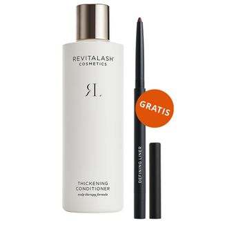 RevitaLash Thickening Conditioner, odżywka do włosów pielęgnacyjno-pogrubiająca, 250 ml + kredka do oczu, ciemny brąz, 0,3 g gratis RevitaLash Thickening Conditioner, odżywka do włosów pielęgnacyjno-pogrubiająca, 250 ml + kredka do oczu, ciemny brąz, 0,3 g gratis - zdjęcie produktu