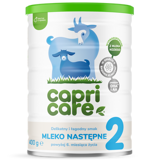 Capricare 2, mleko następne na mleku kozim, powyżej 6 miesiąca, 800 g Capricare 2, mleko następne na mleku kozim, powyżej 6 miesiąca, 800 g - zdjęcie produktu