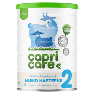 Capricare 2, mleko następne na mleku kozim, powyżej 6 miesiąca, 800 g Capricare 2, mleko następne na mleku kozim, powyżej 6 miesiąca, 800 g - zdjęcie produktu