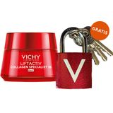 Vichy Liftactiv Collagen Specialist, krem przeciwzmarszczkowy, każdy rodzaj skóry, 50 ml + czerwona kłódka gratis - miniaturka zdjęcia produktu